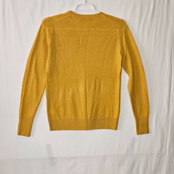 Everlane Women's Crew Neck Sweater - Mustard Yellow - Picture 2 of 8